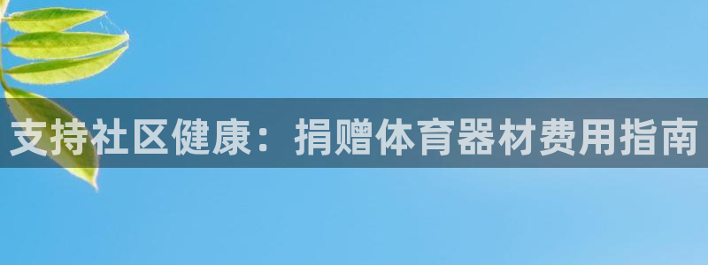 富联网是什么意思：支持社区健康：捐赠体育器材费用指南