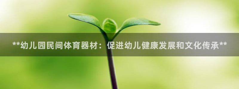 富联娱乐总代理电话：**幼儿园民间体育器材：促进幼儿