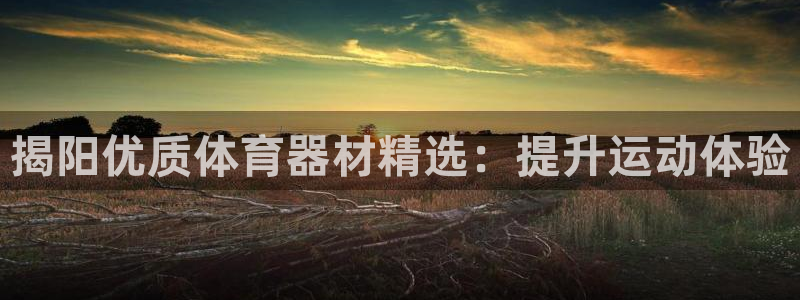 富联平台开户条件：揭阳优质体育器材精选：提升运动体验