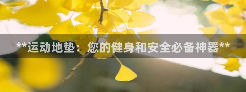 富联娱乐老板是谁：**运动地垫：您的健身和安全必备神