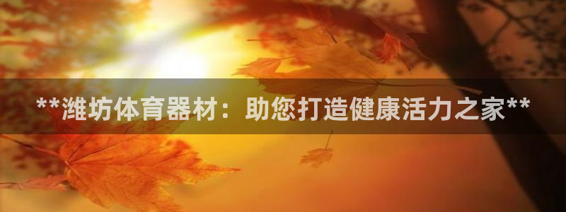 富联股份代码是多少：**潍坊体育器材：助您打造健康活