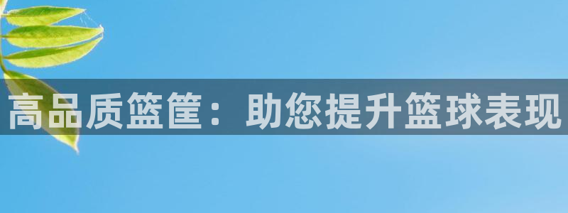 富联娱乐卜6.7.5.1.3.8：高品质篮筐：助您提升篮球表