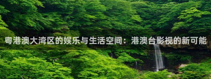 关于熊猫的：粤港澳大湾区的娱乐与生活空间：港澳台影视的新可能